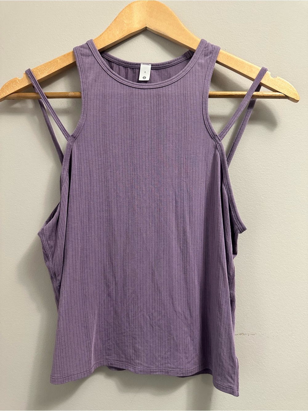 lululemon athletica Lavender Ribbed Double-Strap Tank